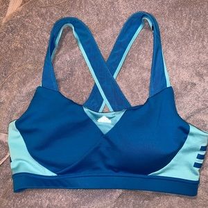 Adidas Blue Sports Bra US Size Large